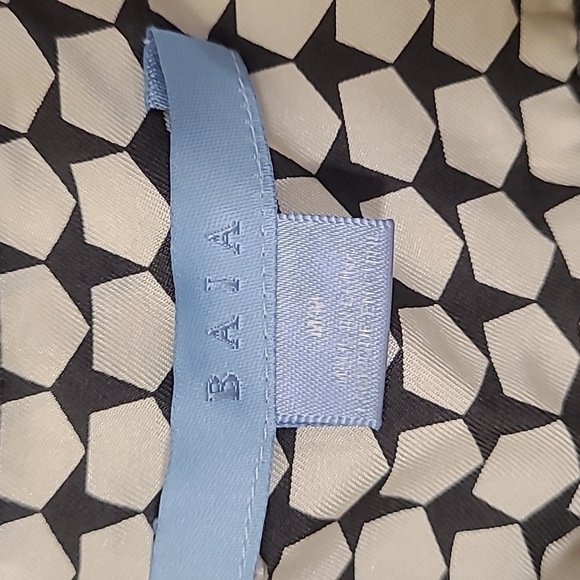 ❤️𝅺BAIA black white 100% silk 3/4 length sleeve - Picture 4 of 6